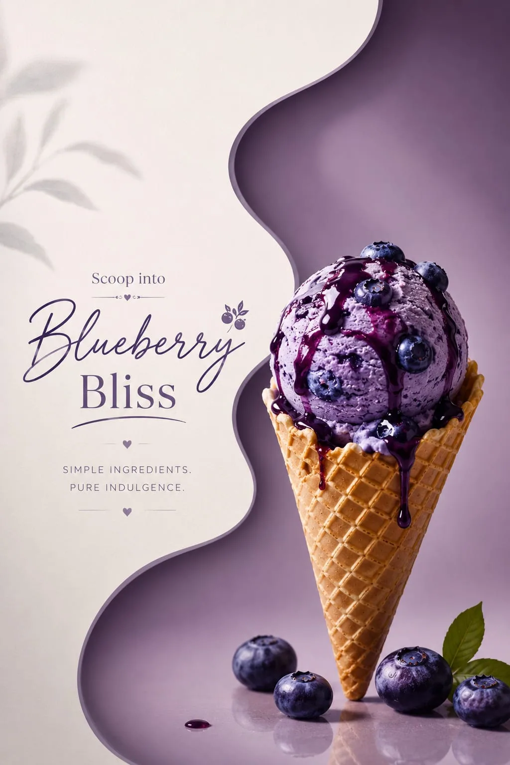 Blueberry Bliss, graphic design by Namirah Tarannum