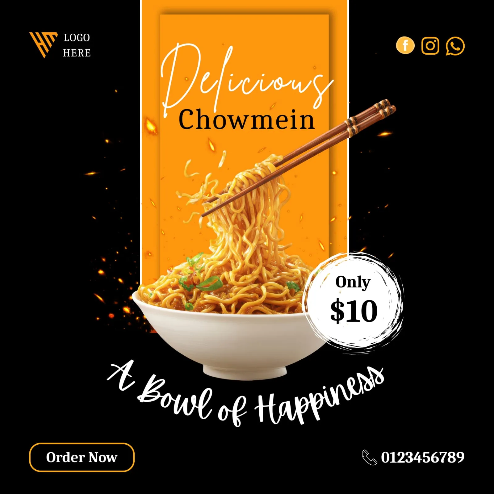 A Bowl of Happiness, graphic design by Namirah Tarannum