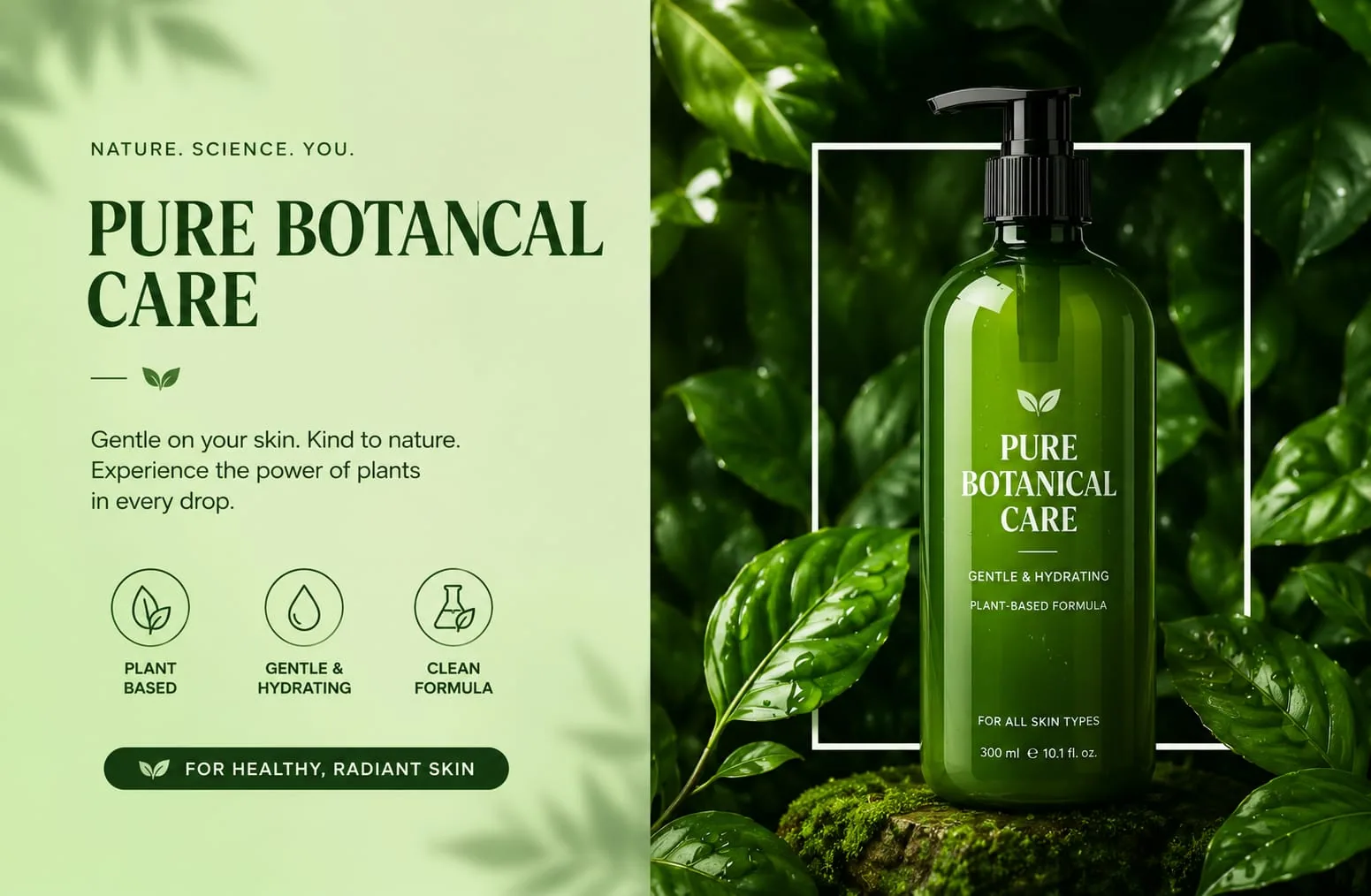 Pure Botanical Care, graphic design by Namirah Tarannum