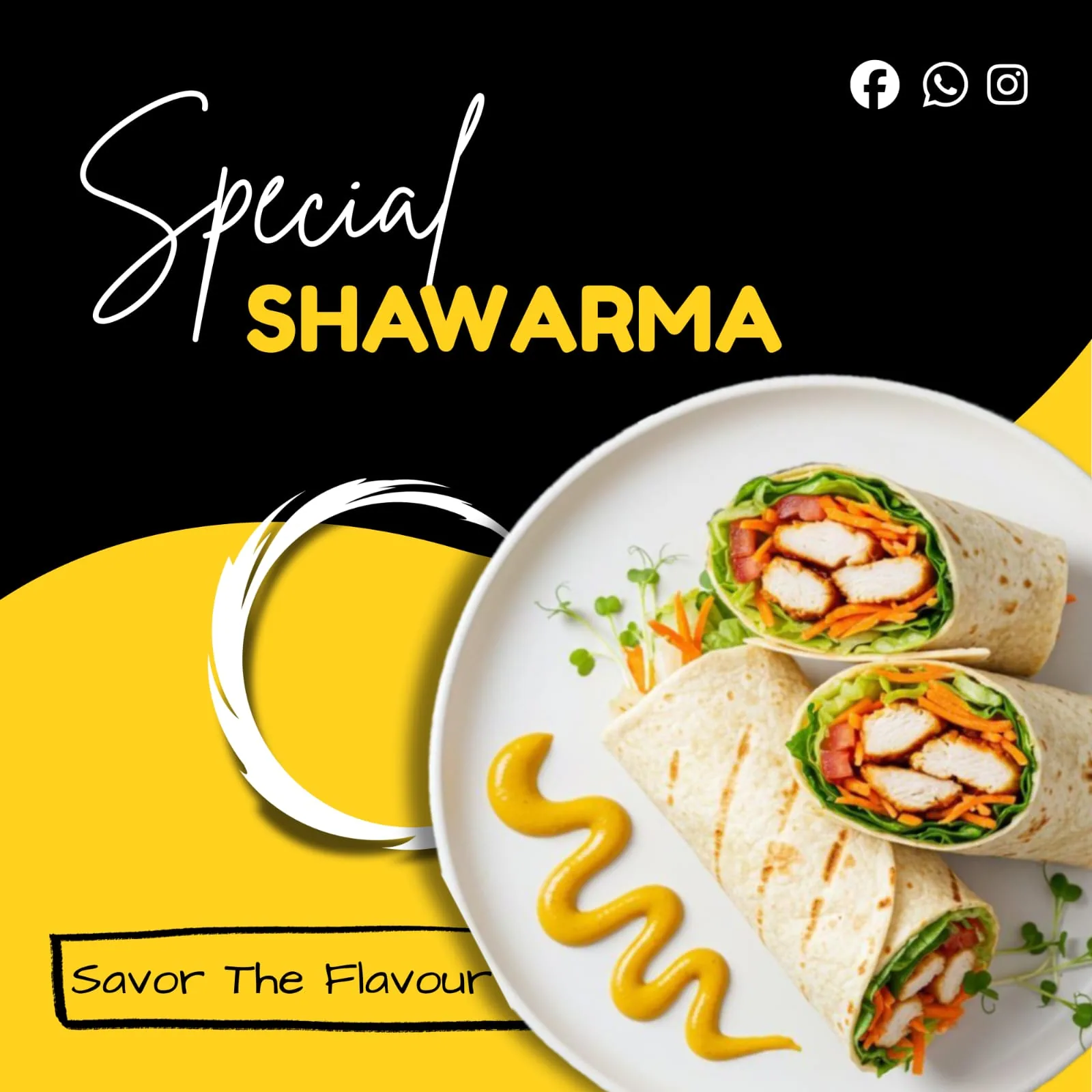 Special Shawarma, graphic design by Namirah Tarannum